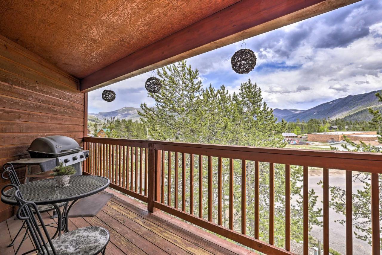Mountain-View Condo With Deck Walk To Grand Lake Kültér fotó